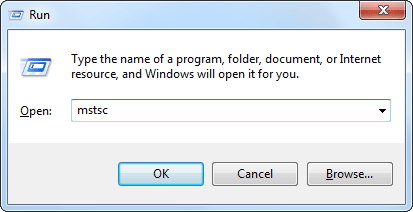 Запуск в ОС Windows RDP-клиента