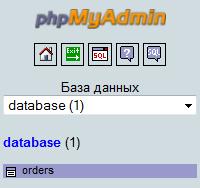 База данных PhpMyAdmin