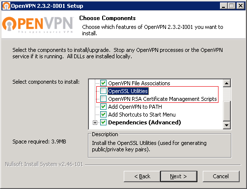 Настройка openvpn windows server 2003