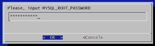 Подтверждение пароля к базе данных