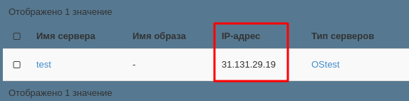 IP-адрес сервера